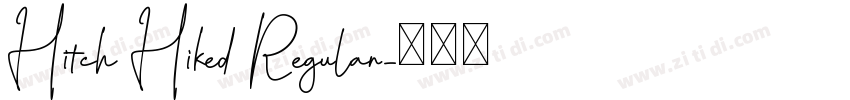 Hitch Hiked Regular字体转换